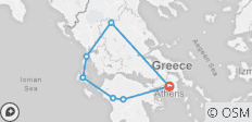  Griechenland Aktivreise: Athen, Peloponnes, Kefalonia &amp; Meteora - 7 Destinationen 