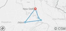  Goldenes Dreieck mit Tempel-Tour ab Delhi - 6 Tage - 5 Destinationen 