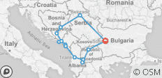  Balkan Entdeckungsreise - 14 Destinationen 