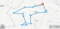  Incredible Rajasthan with Taj Mahal Tour - 20 destinations 