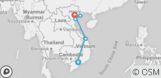  Unvergessliches Vietnam von Ho Chi Minh Stadt über Zentralvietnam und Hanoi - 10 Tage - 7 Destinationen 