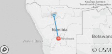  Nationalpark Etosha Rundreise (mit Unterkunft) - 4 Tage - 3 Destinationen 
