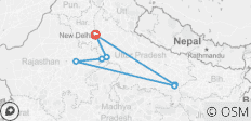  Golden Triangle Gruppenreise mit Varanasi (9 Ziele) - 7 Destinationen 