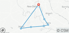  Magie du Taj Mahal et de Krishna - Triangle d\'Or avec Vrindavan - 7 destinations 