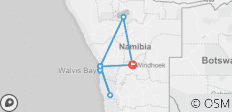  Namibien Safari (Unterkunft, Transport &amp; Aktivitäten inklusive) - 8 Destinationen 