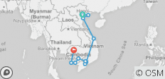  Vietnam &amp; Kambodscha Intro - 21 Tage - 13 Destinationen 