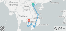  Vietnam &amp; Kambodscha Intro - 21 Tage - 13 Destinationen 