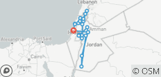  Heritage of the Holyland and Jordan Tour - 11 Days - 31 destinations 