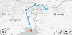  Julian Alps to the Adriatic Cycling - 9 destinations 