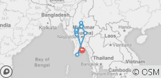 Mystiek Myanmar 2022/2023 (Start Yangon, Eind Yangon, 18 dagen) (11 destinations) - 11 bestemmingen 