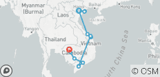  Vietnam &amp; Cambodia Explorer - 15 Days - 17 destinations 