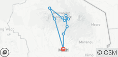  Kilimandscharo Besteigung über die Machame Route - 7 Tage - 10 Destinationen 