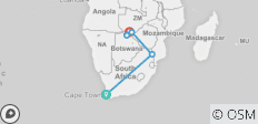  Kapsafari und Wasserfälle - 11 Tage - 5 Destinationen 