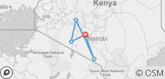  Höhepunkte Kenias (7 Tage) - 5 Destinationen 