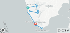  Kerala Rundreise in einer Frauengruppe - 12 Destinationen 