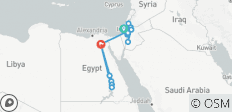  Heiliges Land Israel, Jordanien und Ägypten Rundreise - 19 Tage - 15 Destinationen 