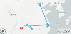  14-Tage Glory of China, Yangtze-Flusskreuzfahrt &amp; Hochgeschwindigkeitszug - 14 Destinationen 