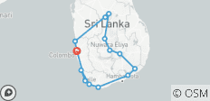  Splendour of Sri Lanka - ( 8 Days and 7 Nights tour in Sri Lanka ) - 14 destinations 