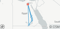  Circuit guidé de luxe en Égypte avec croisière sur le Nil et vol 5*. - 12 destinations 