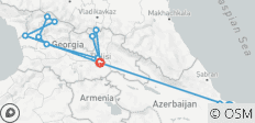  Circuit en Azerbaïdjan et en Géorgie - 11 jours - 14 destinations 