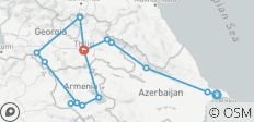  Azerbaijan, Georgia and Armenia Tour (12 days) - 15 destinations 