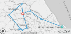  Rondreis Azerbeidzjan, Georgië en Armenië (12 dagen) - 11 bestemmingen 