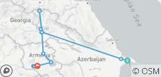  Circuit en Azerbaïdjan, Géorgie et Arménie - 7 jours - 13 destinations 