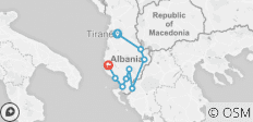  Cycle Tour In Albania - UNESCO 10 Day Tour - 9 destinations 
