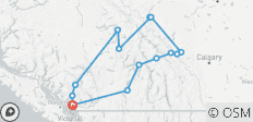  Les sites emblématiques des Rocheuses de l\'Ouest canadien : circuit de 8 jours - 15 destinations 