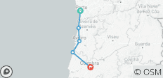  Porto to Coimbra Cycling - 5 destinations 