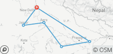  Circuit privé de luxe de 11 jours dans le Triangle d\'Or avec Khajuraho et Varanasi - 6 destinations 