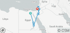  Das Beste von Ägypten, Jordanien und Israel mit Nil-Kreuzfahrt - 21 Tage - 17 Destinationen 