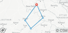  Au départ de Delhi : Circuit privé de luxe du Triangle d\'Or avec Ranthambore - 5 destinations 