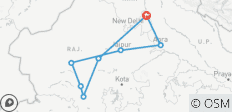  Héritage hôtel de luxe Rajasthan tour - 8 destinations 