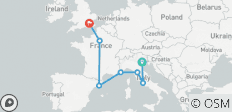  Groepsrondreis door West-Europa (18-35) - 7 bestemmingen 