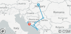  Bahnreise von Budapest nach Split für Gruppen (18-35) - 7 Destinationen 