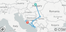  Balkan-Gruppereise mit dem Zug (18-35) - 9 Destinationen 
