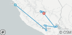  Lima en het beste van Zuidelijk Peru - Lima, Colcakloof, Titicacameer, Cusco, de Heilige Vallei &amp; Machu Picchu - 21 bestemmingen 