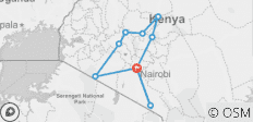  Kenya: A Classic Safari with Nairobi &amp; Amboseli - 10 destinations 