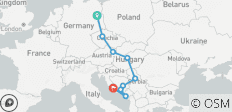  Bahnreise Böhmisches Europa für Gruppen (18-35) - 9 Destinationen 