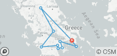  Classical Tour Greece Nafplion, Olympia, Delphi, Meteora - 10 destinations 