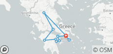  Klassische Griechenland-Tour Nafplio, Olympia, Delphi, Meteora - 11 Destinationen 