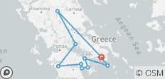  Classical Tour Greece Nafplion, Olympia, Delphi, Meteora (10 destinations) - 10 destinations 