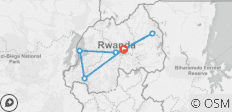  Bemerkenswertes Ruanda - 7 Destinationen 