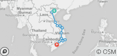  Motorradtour von Hanoi nach Saigon über Hoi An, Da Lat, Nha Trang auf dem Ho Chi Minh Pfad und entlang der Küste - 13 Destinationen 