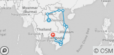  Circuit du patrimoine indochinois au Laos, au Vietnam et au Cambodge - 14 destinations 