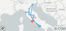  Italien-Entdeckungsreise: 11 Tage ab Rom - 18 Destinationen 