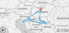  Mitteleuropa bis zum Balkan (Hafen zu Hafen Kreuzfahrt) - 17 Destinationen 