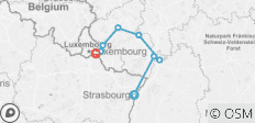  4 Flüsse: Neckar, Romantischer Rhein, Mosel und Sarre-Täler (Hafen zu Hafen Kreuzfahrt) - 8 Destinationen 