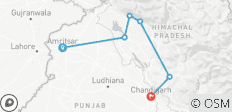  12 días Amritsar, Dharamshala, Pragpur, Palampur y Shimla - 6 destinos 